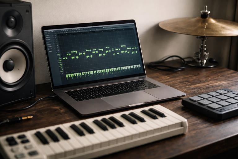 Hi-hat patterns der faktisk groover: 4 sikre skabeloner + min velocity-model