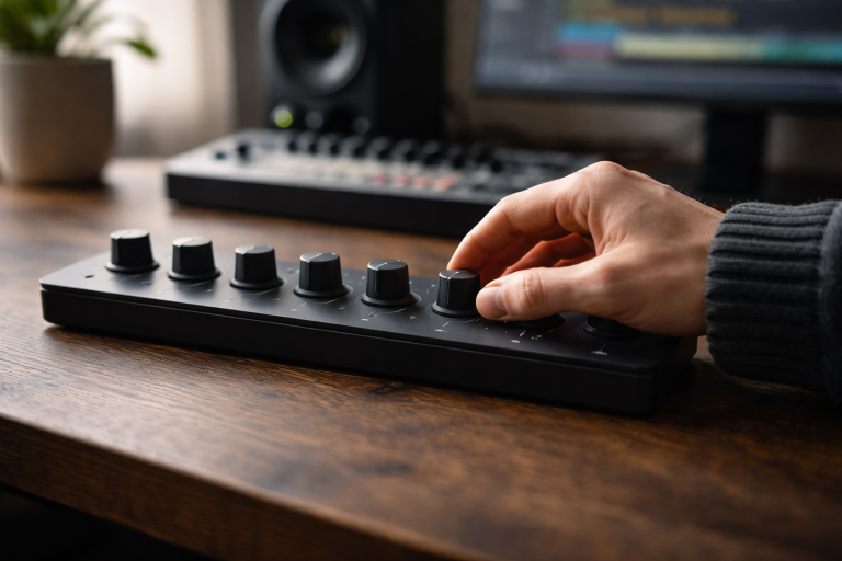 Otte knapper, én synth der lyder levende