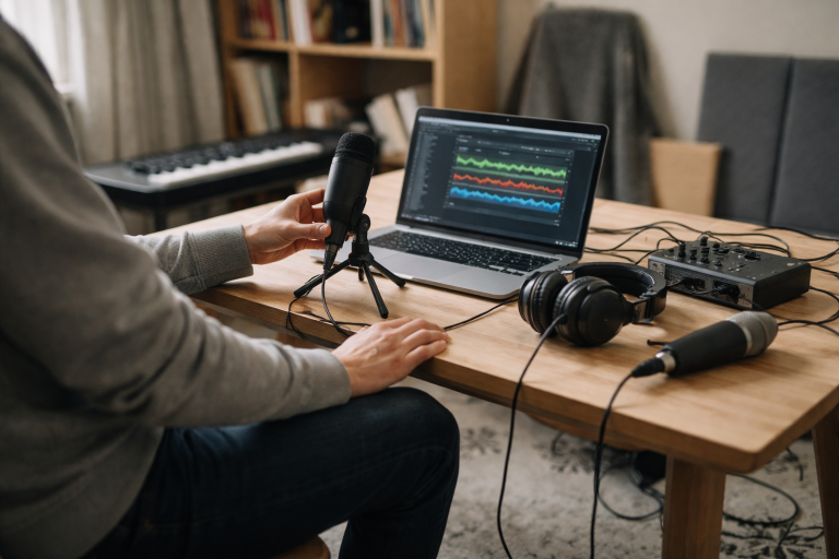 Kom i gang med podcast på lille budget: gear, software og workflow